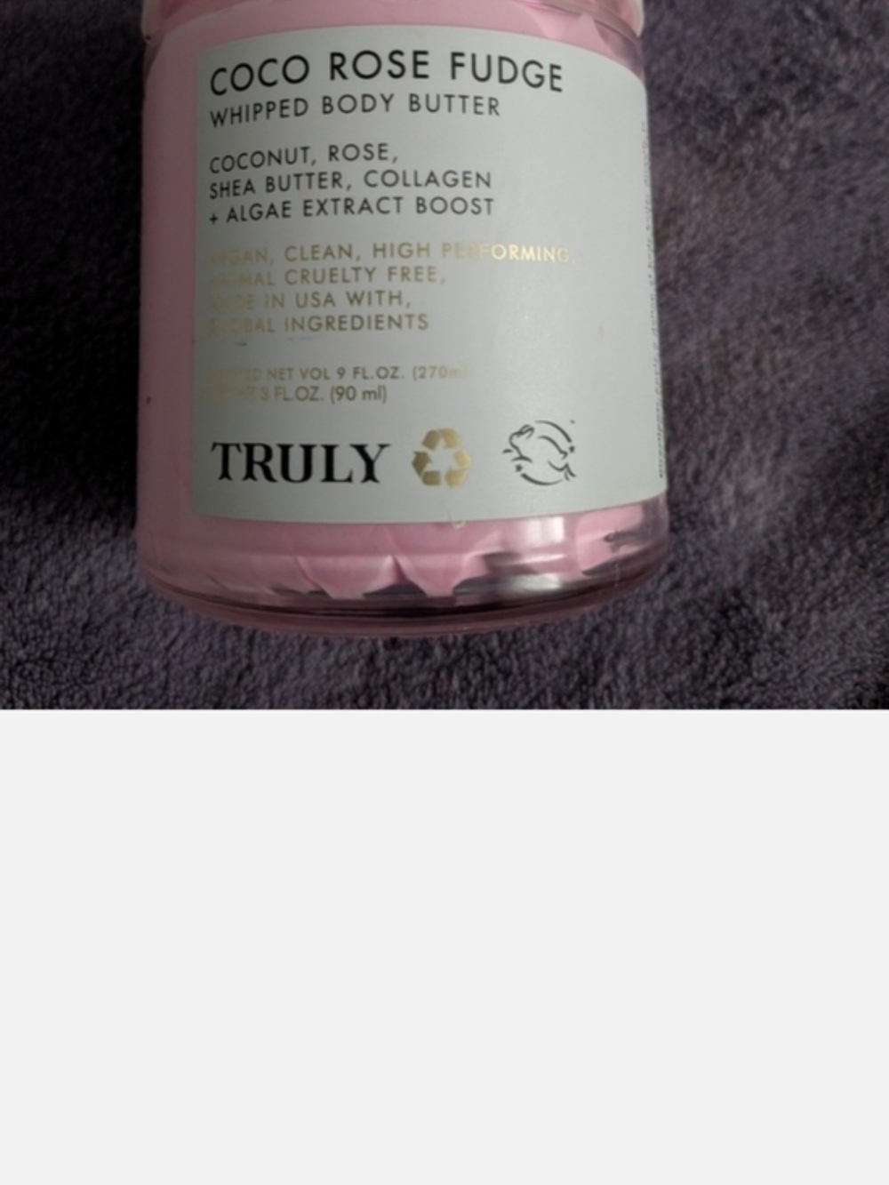 TRULY Coco Rose Fudge Whipped Body Butter - Light Pink Brand New
